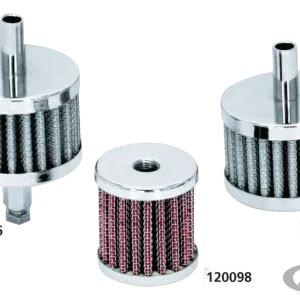 GZP Chr crankcase breather fits 3/8" hos Harley-Davidson