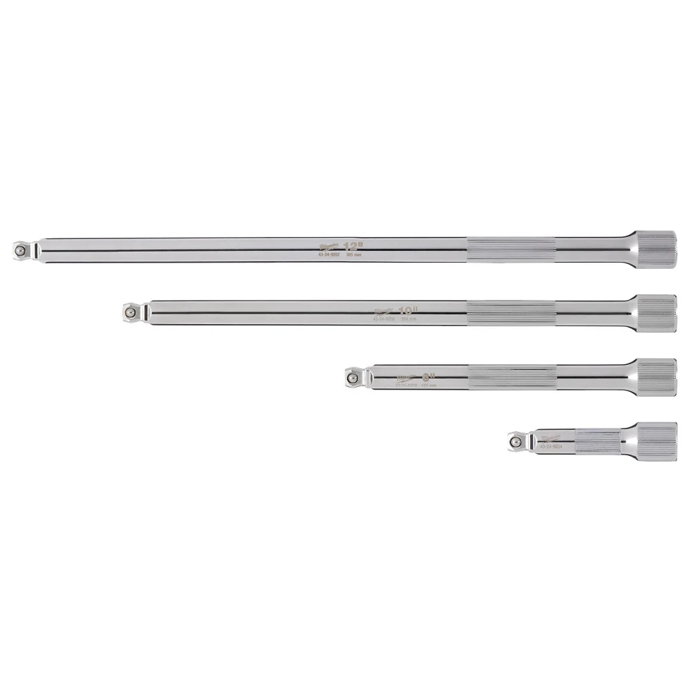 MILWAUKEE 4 PC. 3/8" Drive Wobble Extension Set