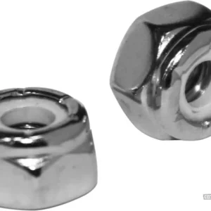 Nylon-Inserted Lock Nut Pack Metaalglans 1/4"-28 UNF Harley-Davidson