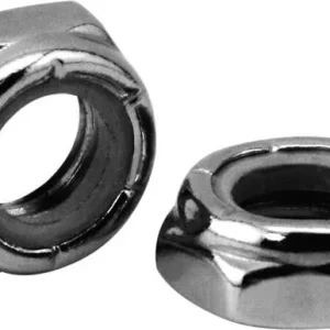 Thin Nylon Insert Hex Nut Pack Chrome Hex head 1/4"-28 UNF Harley-Davidson