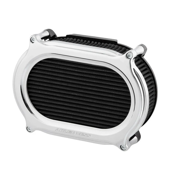 Arlen Ness, Kit De Filtro De Aire Stage II Oval Upgrade Cromo Para Harley Davidson compatible met Opel Astra