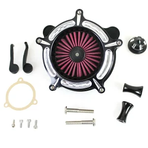 Contrast Cut Turbine Air Cleaner Kit Harley-Davidson 2008-2017 met anti-bacteriële coating