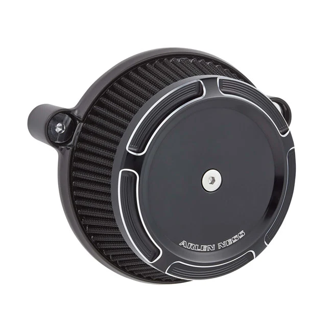 Interieur Arlen Ness Stage 1 Big Sucker Air Cleaner Kit. Beveled Koolzwart Harley Davidson