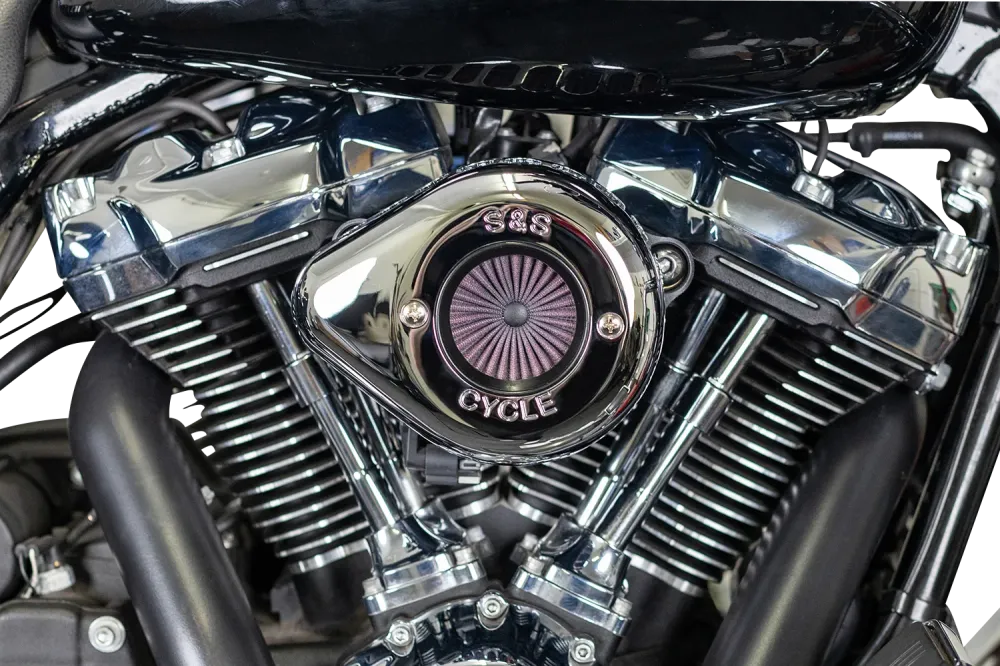 Universal pasvorm Filtro Aire Para Harley-Davidson M8 S&S Air Stinger Air Cleaner Kit Chroom