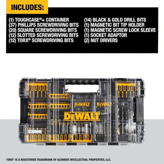 DeWalt FlexTorq 100-Piece Set Impact Driver Bit Set