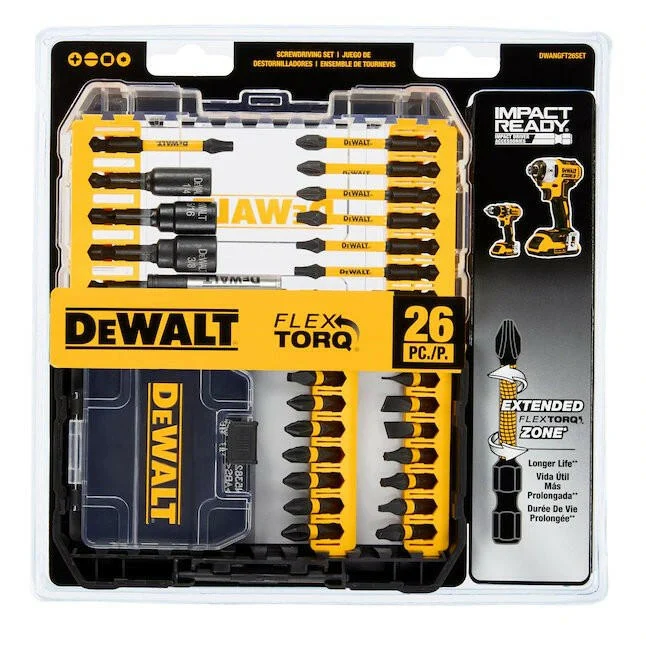 DeWalt FlexTorq 26-Piece 1/4- x Set Impact Driver Bit Set