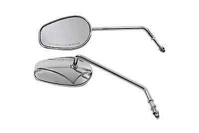 Rectangle Mirror Set Round Groot Stems Harley-Davidson