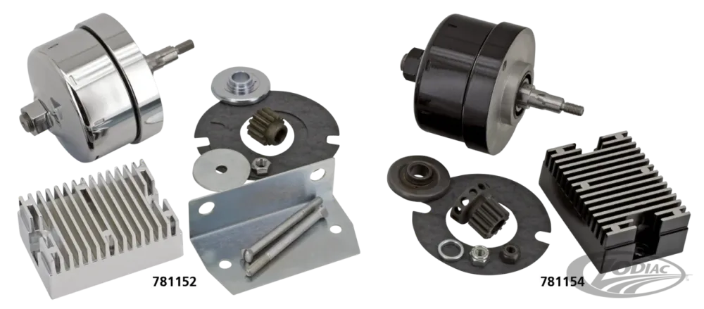 Alternator conversion kit BT41-69 Chroom Harley-Davidson