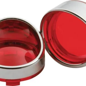 Deuce Turn Signal Visor Bezel Kit Metaalglans Harley-Davidson
