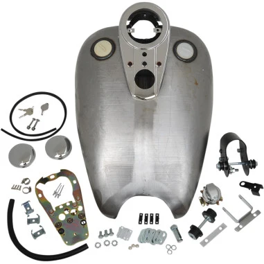 EXTENDED DASH-STYLE RUBBER-MOUNT QUICKBOB® TANK KITS HARLEY-DAVIDSON