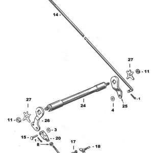 Mechanical brake kit metaalglans BT36-57 Harley-Davidson