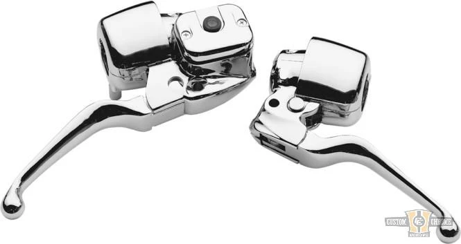 Smooth Contour Hand Control Kit Metaalglans 5/8" Harley-Davidson