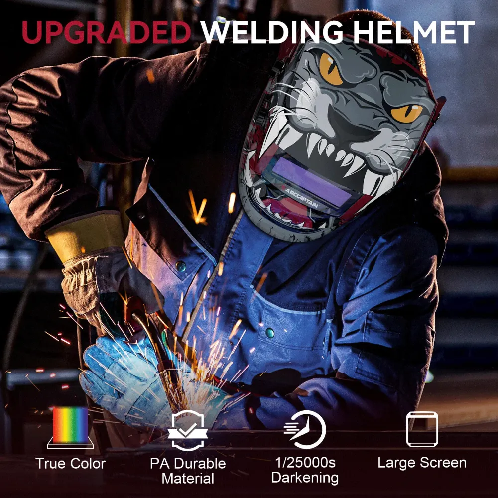 Solar Powered Auto-Darkening Helmet Lion King ClearLite X100