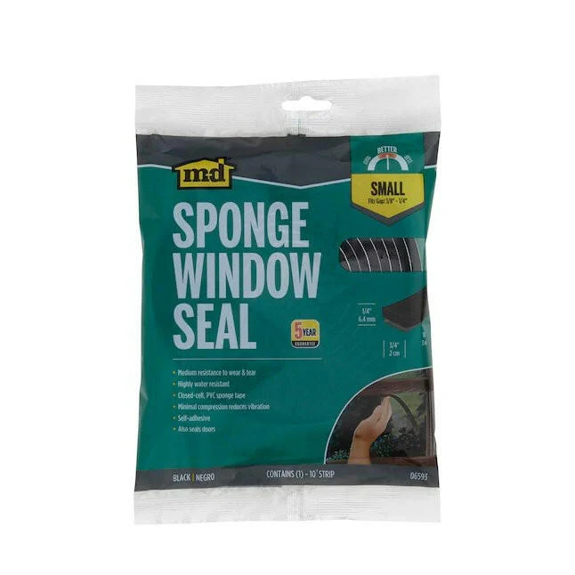 M-D 10-ft x 3/4- Ebbenhout Window Seal Rubber Window Weatherstrip