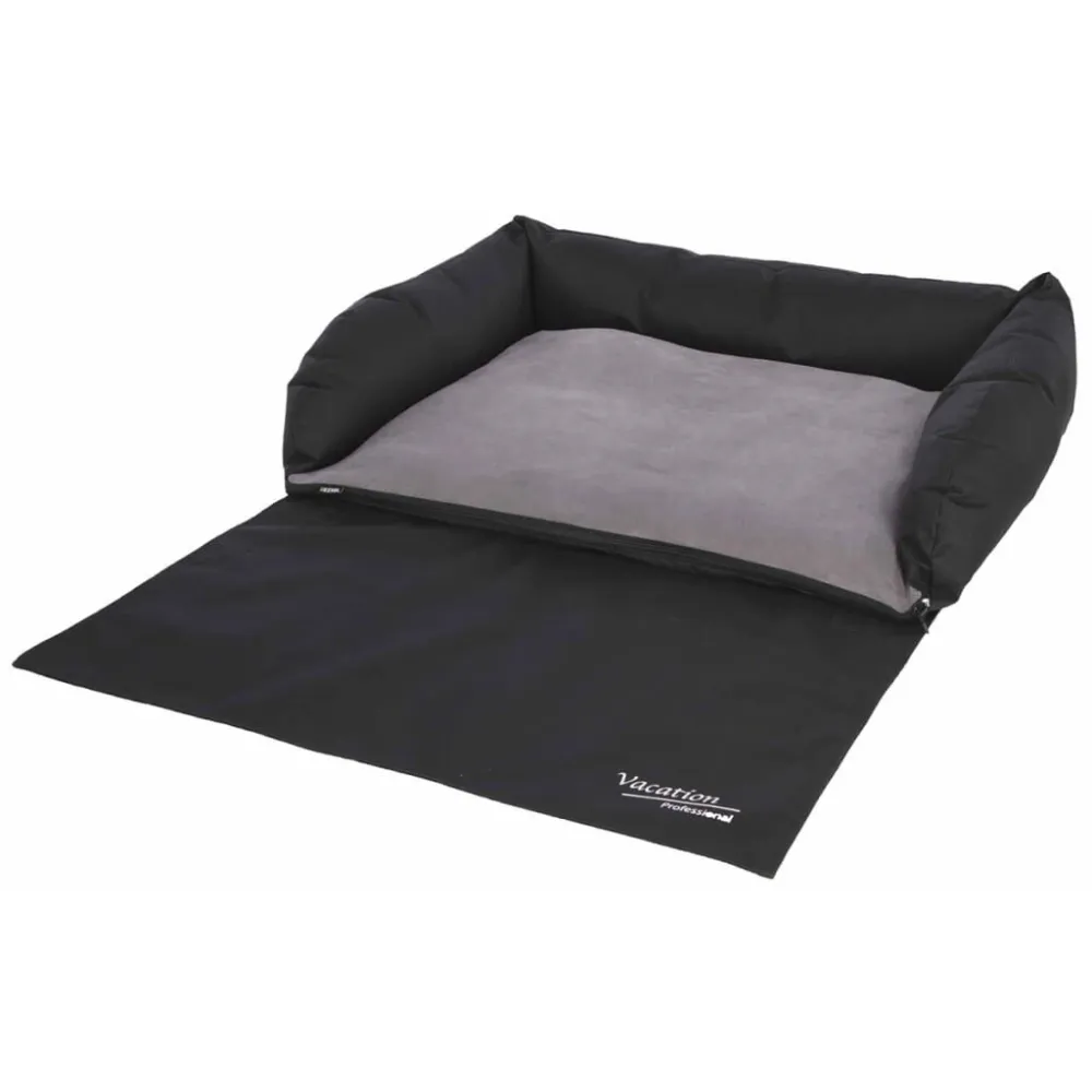Kerbl Hondenmand voor de auto 95x75x16 cm grijs en zwart 80584