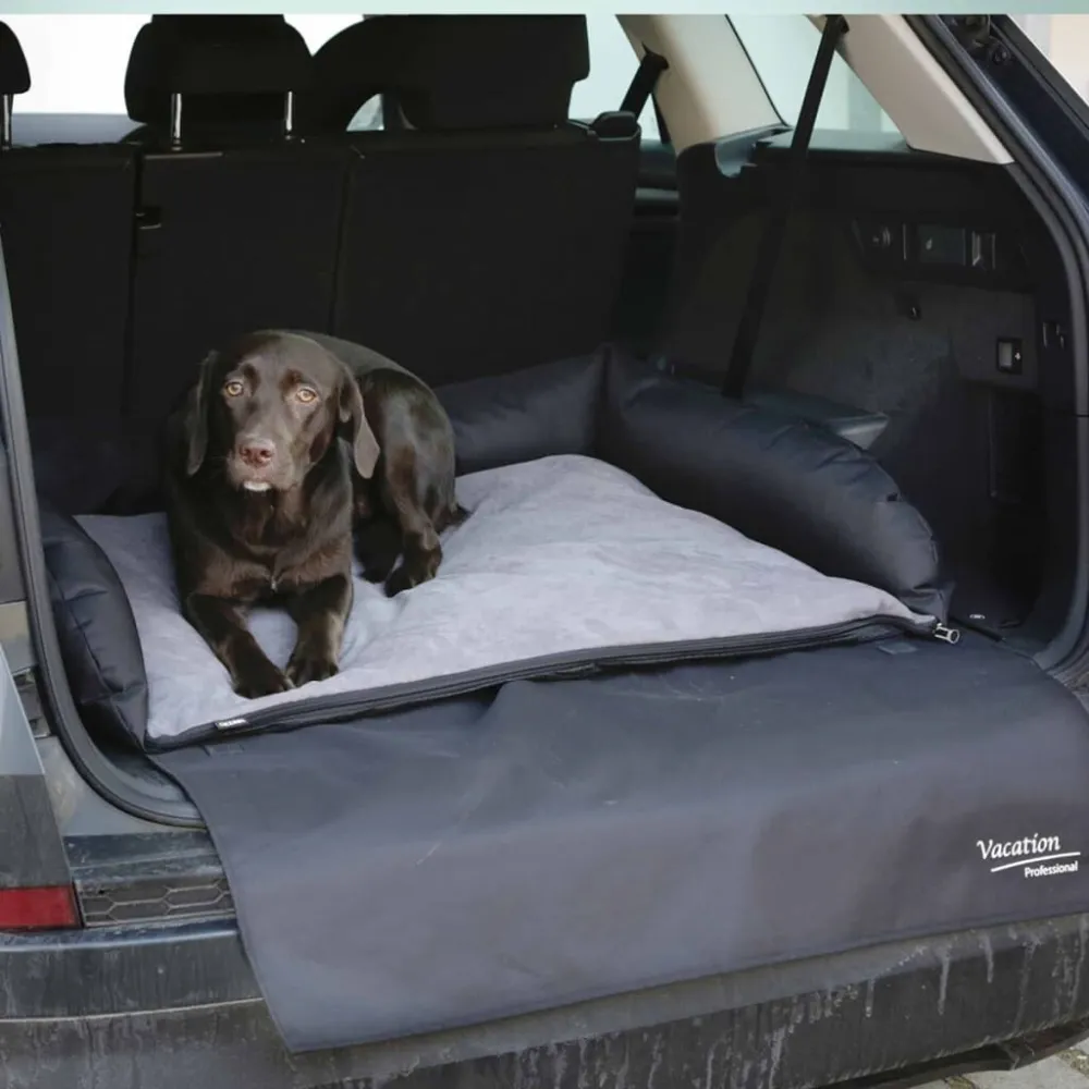Kerbl Hondenmand voor de auto 95x75x16 cm grijs en zwart 80584
