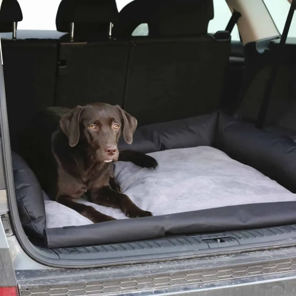 Kerbl Hondenmand voor de auto 95x75x16 cm grijs en zwart 80584