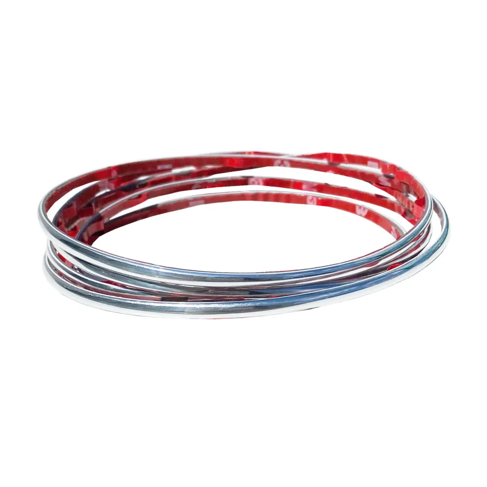 MICRO CHROME TRIM MOLDING STRIP INTERIOR CAR STYLING 4mm WIDE UNIVERSAL