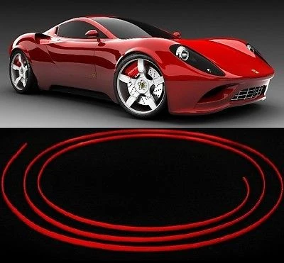 RED TRIM MOLDING STRIP 4mm INTERIOR EXTERIOR CAR STYLING AC VENT TRIM