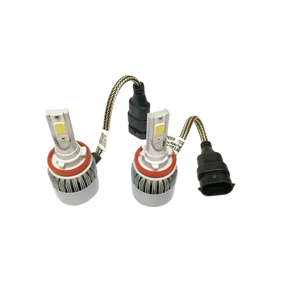 2007-2016 Chevy Tahoe 72W 7600LM LED Headlight Conversion Kit Bulb Beam H11