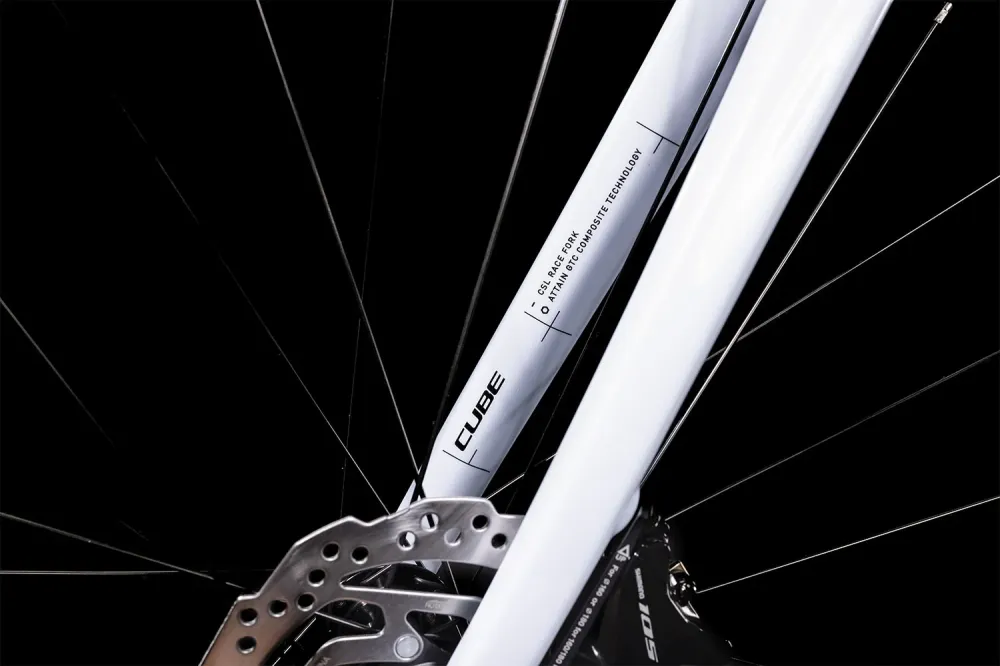 CUBE Attain Gtc Race Frostwhite/Carbon 2022 50
