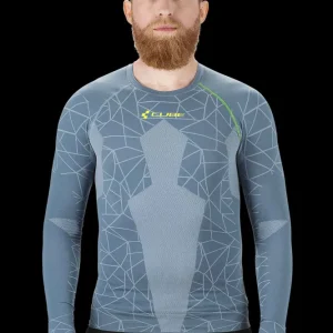 CUBE Baselayer Race Be Cool L/S Grey/Green S