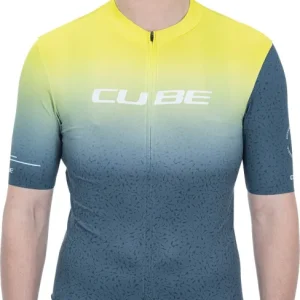 CUBE Blackline Jersey Race S/S Yellow/Grey Xs