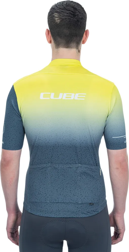 CUBE Blackline Jersey Race S/S Yellow/Grey Xs