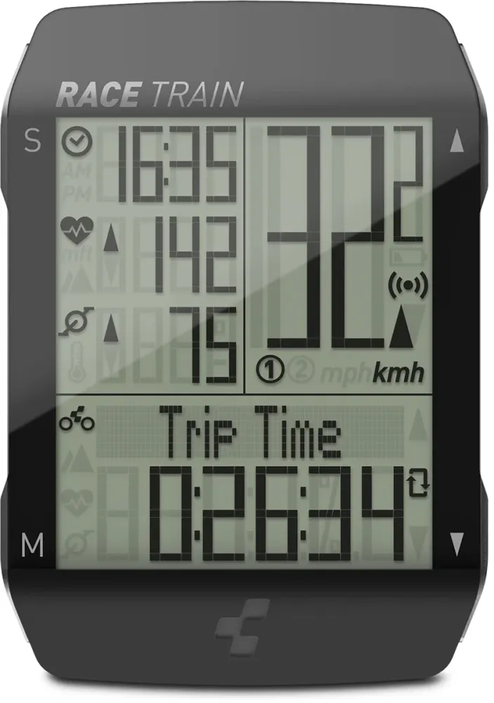 CUBE CYCLE COMPUTER RACE TRAIN WIRELESS BLACK