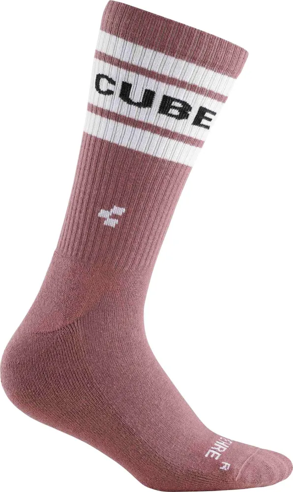 CUBE Socks After Race High Cut Light Red 36