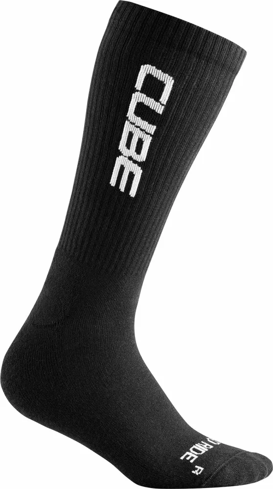CUBE Socks After Race High Cut Logo Black/White 36