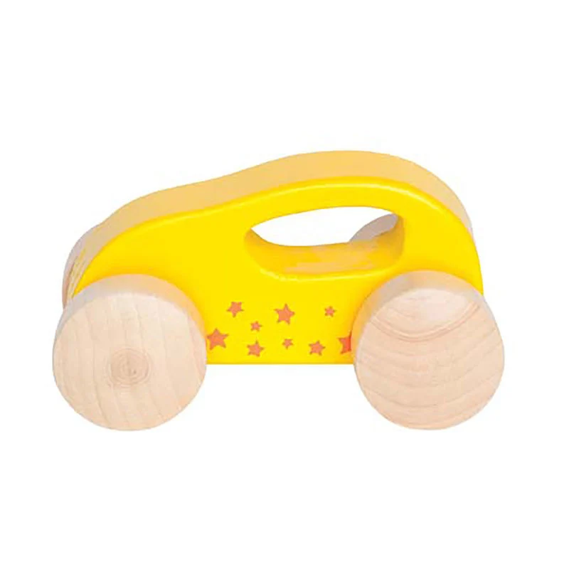 4 Mini Wooden Cars set