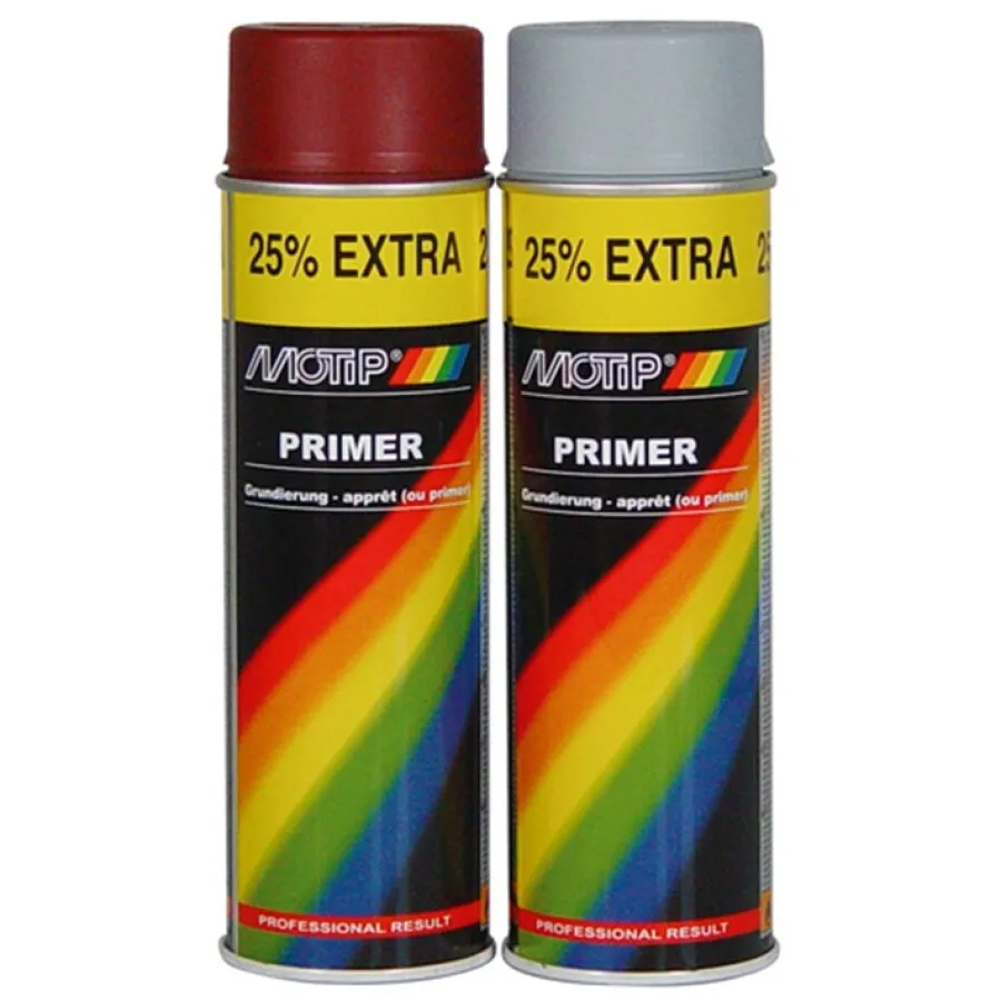 MoTip sneldrogende primer - rood 04055 - 500 ml (RAL 9016 Gecertificeerd)