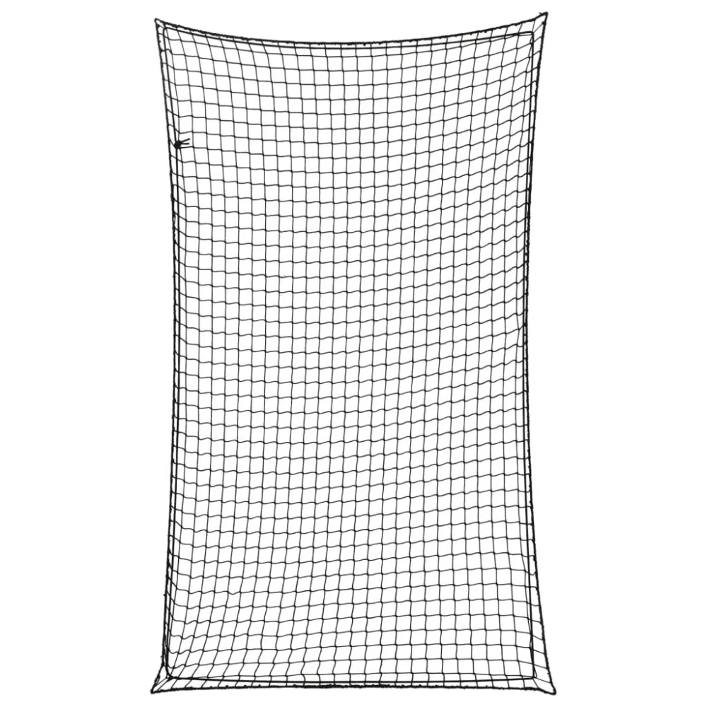 Laadbakrek Aanhangwagennet elastisch touw 2,1x1,25 m polypropeen zwart