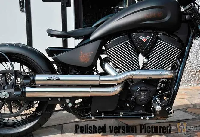 Vegas Drager Exhaust Ravenzwart Harley-Davidson voor alle weersomstandigheden