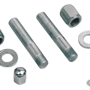 Shock stud kit + chroom nugget nuts BT. Harley-Davidson met montage-instructies