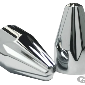 Fluted Spike Bolt Cap Kit Zwart Harley-Davidson