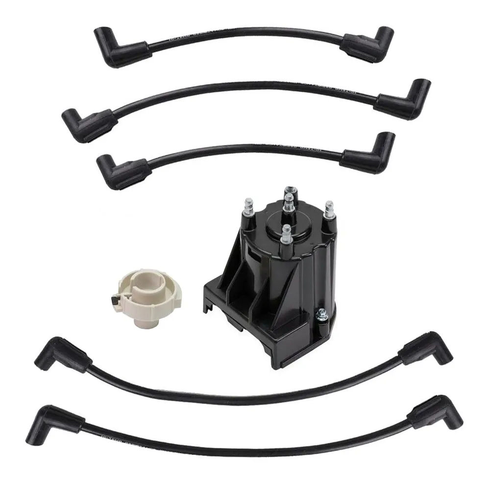 Spark Plug Wires Distributor Cap Rotor MerCruiser Volvo 3.0L 84-816761Q14 811635Q2