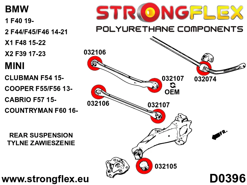 Rear trailing arm bush - Klein > Mini F55/F56/F57 |Mini > Mini F54 Clubman / F60 Countryman > F54 / F60 FWD|Mini > Mini F5...