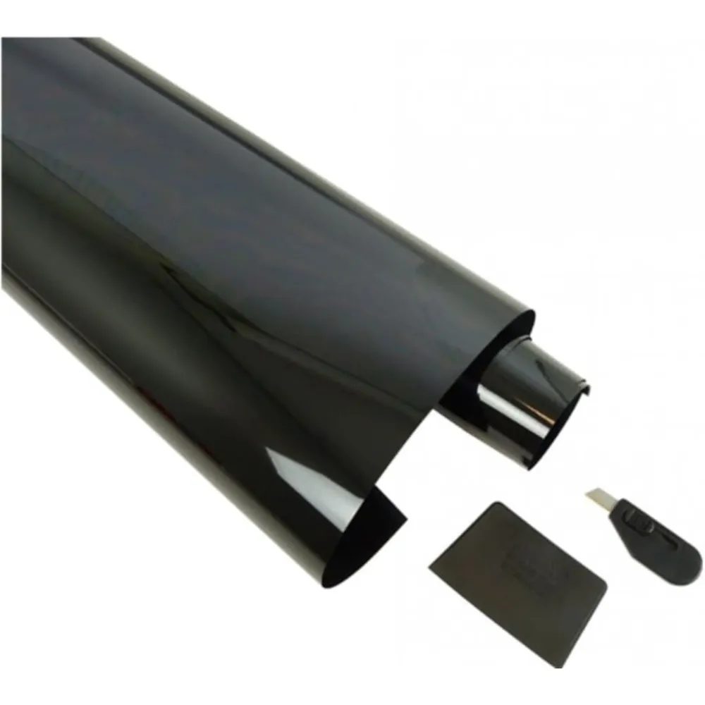 Premium UV-Beschermende Carpoint Raamfolie Limoblack 300x76 cm zwart