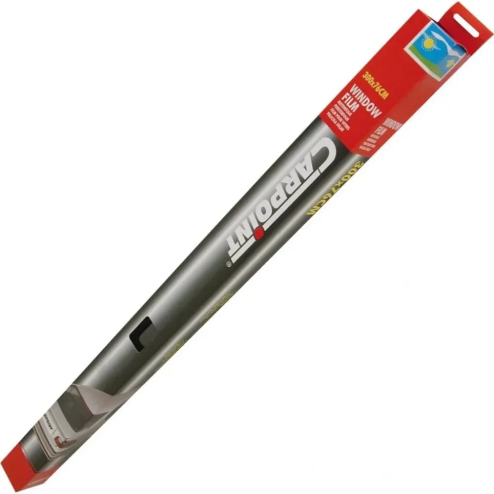 Premium UV-Beschermende Carpoint Raamfolie Limoblack 300x76 cm zwart