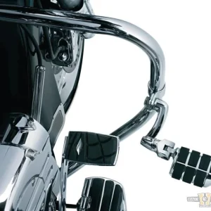 Longhorn Offset Highway Pegs Trident Dually & 1-1/4" Magnum Rap Clamp Chrome Harley-Davidson