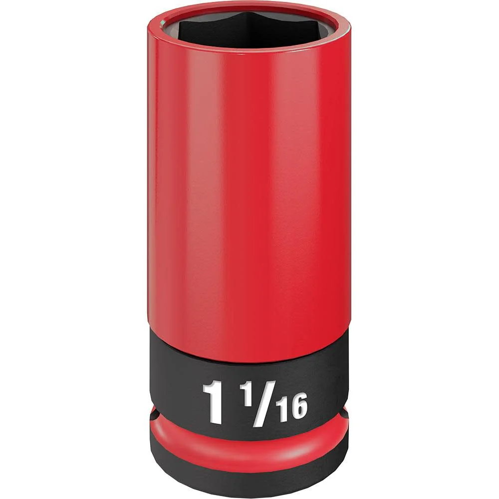 MILWAUKEE SHOCKWAVE IMPACT DUTY 1/2 Drive 1-1/16" SAE Lug Nut Wheel Socket