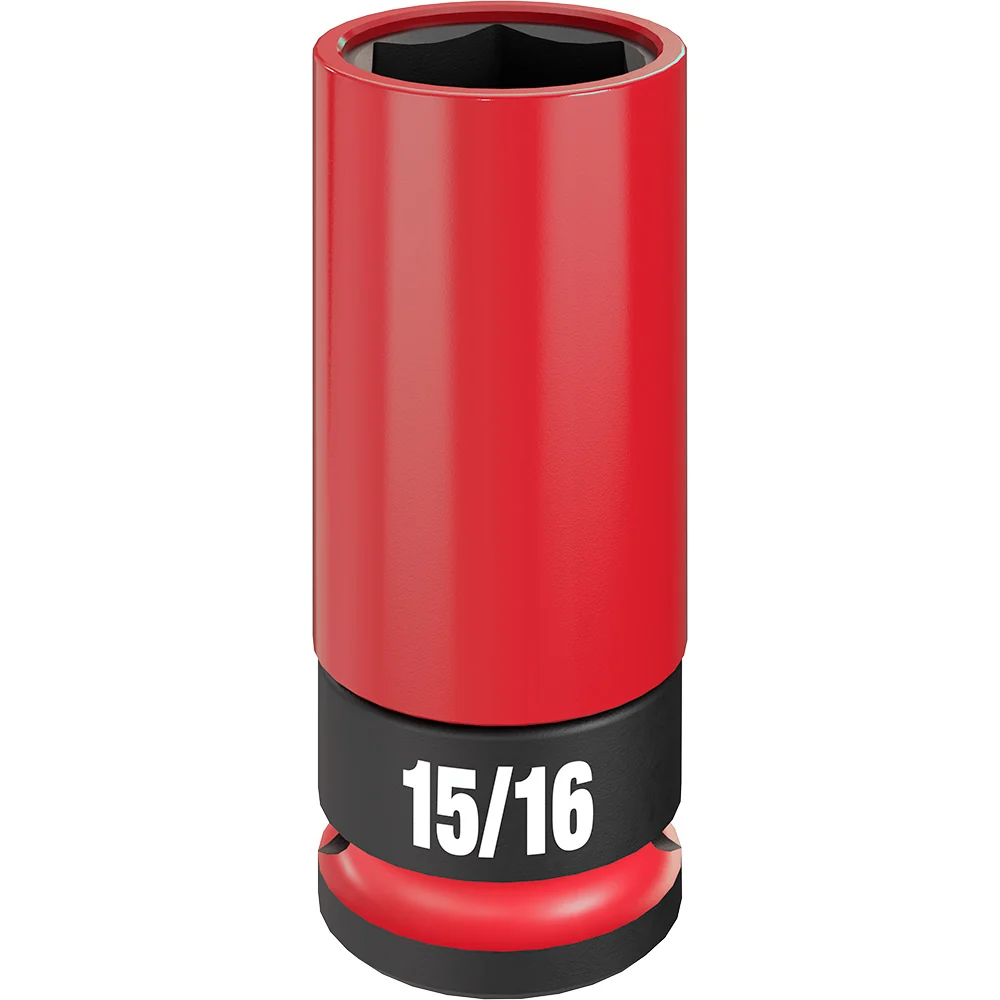 MILWAUKEE SHOCKWAVE IMPACT DUTY 1/2 Drive 15/16" SAE Lug Nut Wheel Socket