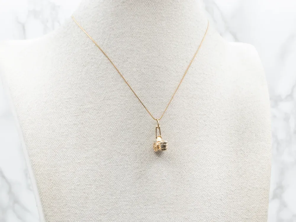 Yellow 14K Goud Rickshaw Charm