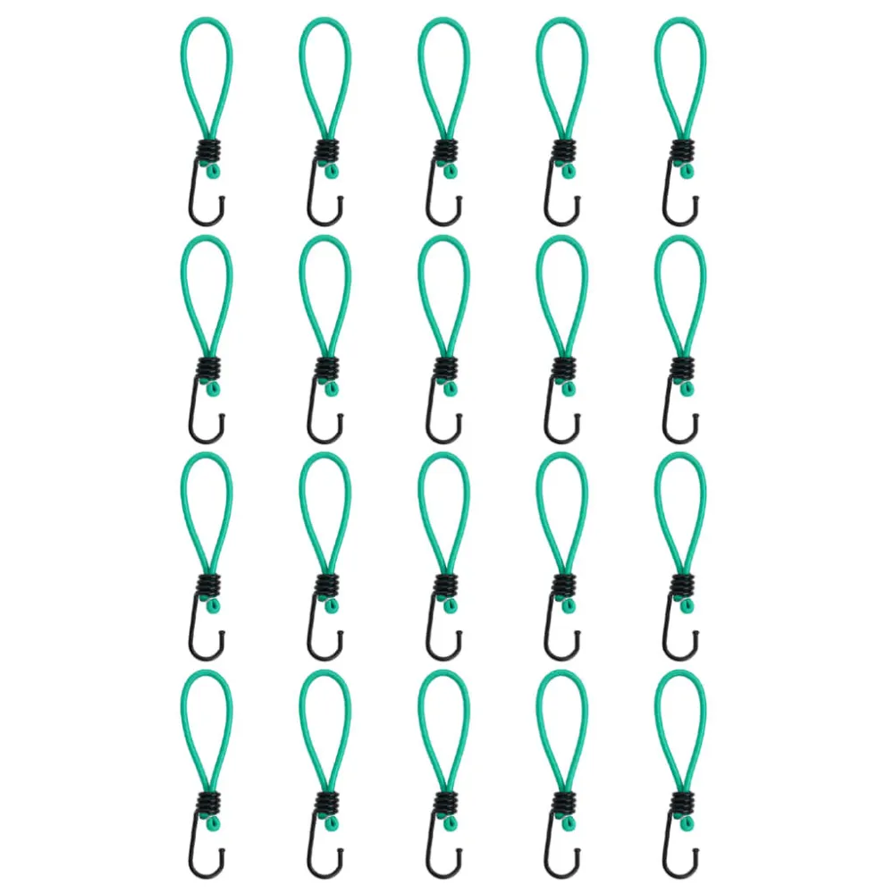 Spanelastieken met haken 20 st 15 cm met snelspanmechanisme