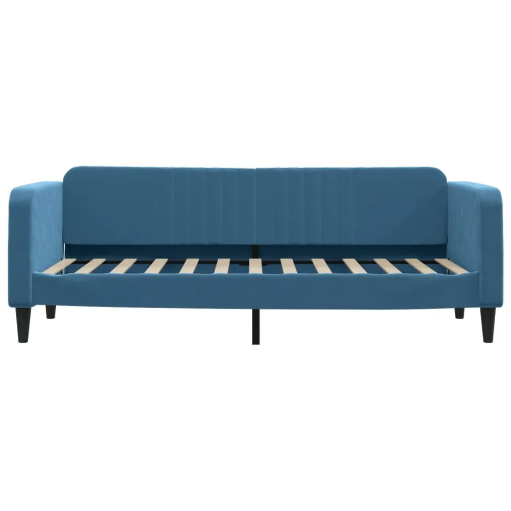Camper Keukenkast Slaapbank 80x200 cm fluweel blauw