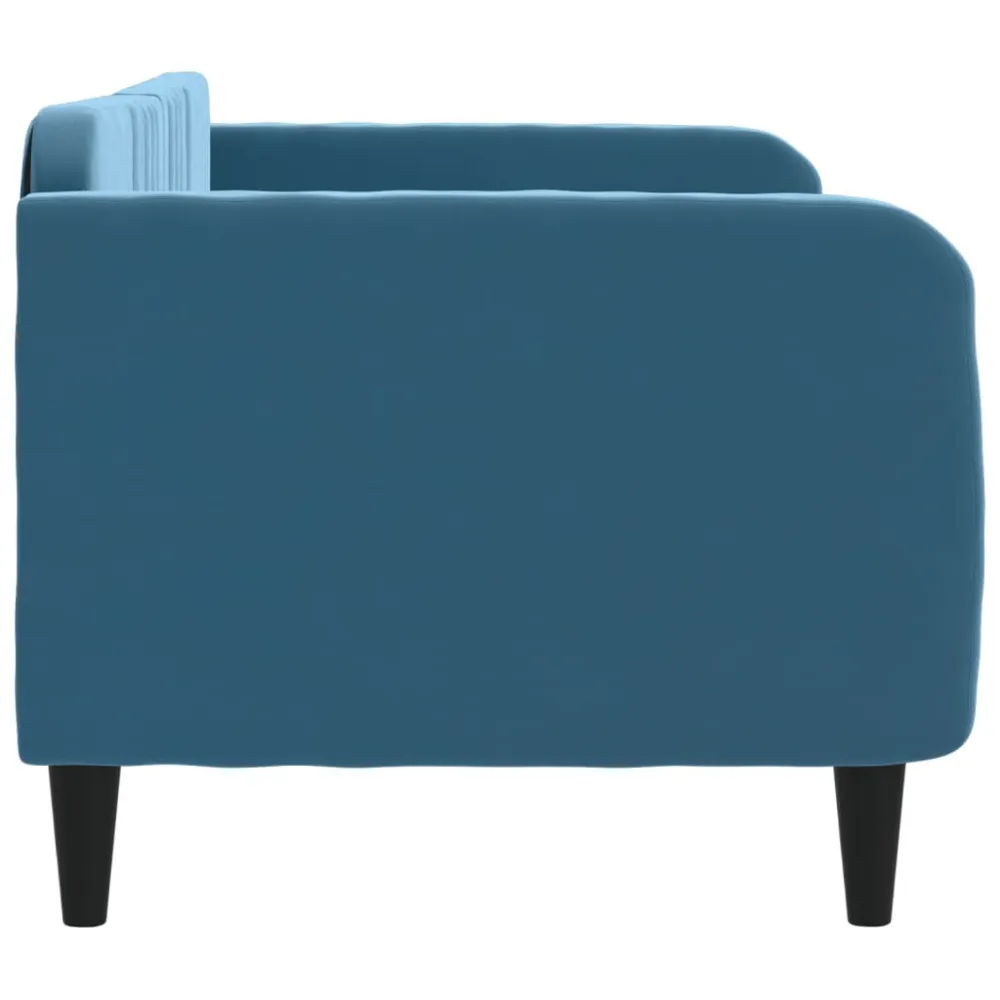 Camper Keukenkast Slaapbank 80x200 cm fluweel blauw
