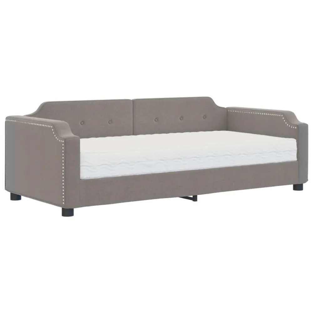 Camper Keukenkast Slaapbank met matras 80x200 cm stof taupe