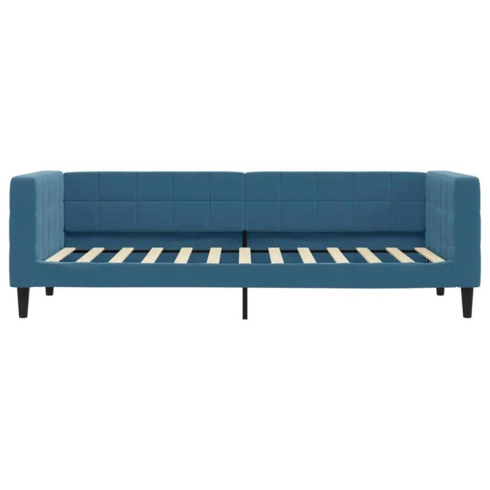 Camper Tafelpoort Slaapbank 80x200 cm fluweel blauw